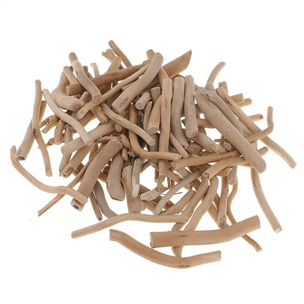 Palitos pequeños de madera flotante de 125 g para portavelas votivo hecho a mano 50-80 mm