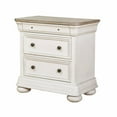 thumbnail image 3 of Lafayette Nightstand in White with Wood Top, 3 of 8
