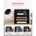 thumbnail image 3 of Organizador de literatura VEVOR, 5 compartimentos, buzón de oficina, negro, 3 of 9