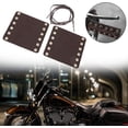 thumbnail image 3 of ZOUSSIQI 2Pcs Motorcycle Handlebar Wraps, Leather Handlebar Hand Grip Covers with Strap Motorcycle Heated Grip Pads Modification Accessories(Brown) CA919-29467, 3 of 9