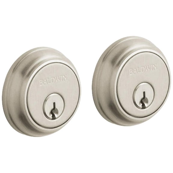 Baldwin 8021 Traditional Double Cylinder Deadbolt For 1-5/8" Bore Hole - Nickel