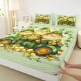thumbnail image 3 of Feelyou Western Gnome Kids Twin Sheet Sets, Lucky Shamrock Bedding, 3pcs, 3 of 7