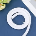 thumbnail image 6 of Flexible Quarter Round Molding White Peel and Stick Silicone Rubber Edge Trim Bendable Double-Sided Self Adhesive Shower Water Dam 3.28Ft/40In for Wall Staircase Cabinet Corner Floor Bathroom White, 6 of 9