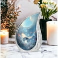 thumbnail image 4 of White Butterfly Urn For Ashes Adult Male - Large Urn For Ashes For Women - Mini Unique Urns For Men - Handmade Cremation Gift For Decorative Urns 10Inch And 3Inch 2 Keepsake, 4 of 7