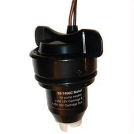 「Bowow」ポンプ ブラック Johnson Pump Electric 28552 Replacement Motor for 12V 500GPH