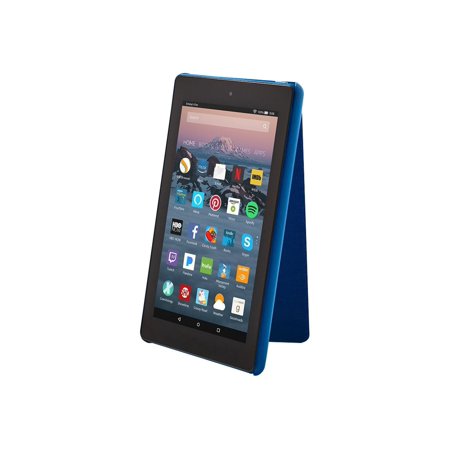 Amazon - Flip cover for tablet - fabric, woven polyester - marine blue - for Fire 7 (7th