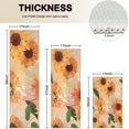 thumbnail image 4 of Yellow Green Leaf Sunflower Pattern Kitchen Rugs Sets Of 3,Kitchen Runner Rugs Non Skid Washable,Decorative Kitchen Floor Mats for Kitchen,Sink,Laundry,17"x30"+ 17"x47" + 17"x59", 4 of 6