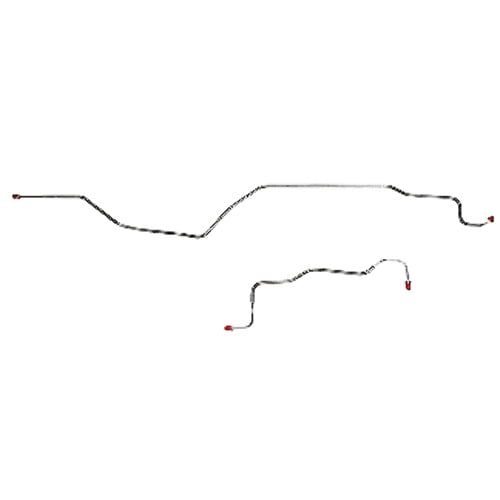99-04 GMC Sierra 1500 Truck w/o Quadrasteer Rear Axle Brake Line Set; Steel-TRA0002OM