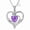 Sliver, variant on Love Pendant Necklace for Women ，Personalized Birthstone Zirconia Jewelry, Rose Tree Trunk Heart Design, Gift for Mom Wife Daughter