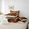 thumbnail image 6 of Feelyou Rustic Little Cow Bedding Comforter Set 7 Pieces for Kid, Vibrant Daisy Groovy Floral Full Bedding Set, Cartoon Farmhouse Animal Reversible Fitted Sheet Flat Sheet, Microfiber Bedroom Decor, 6 of 8