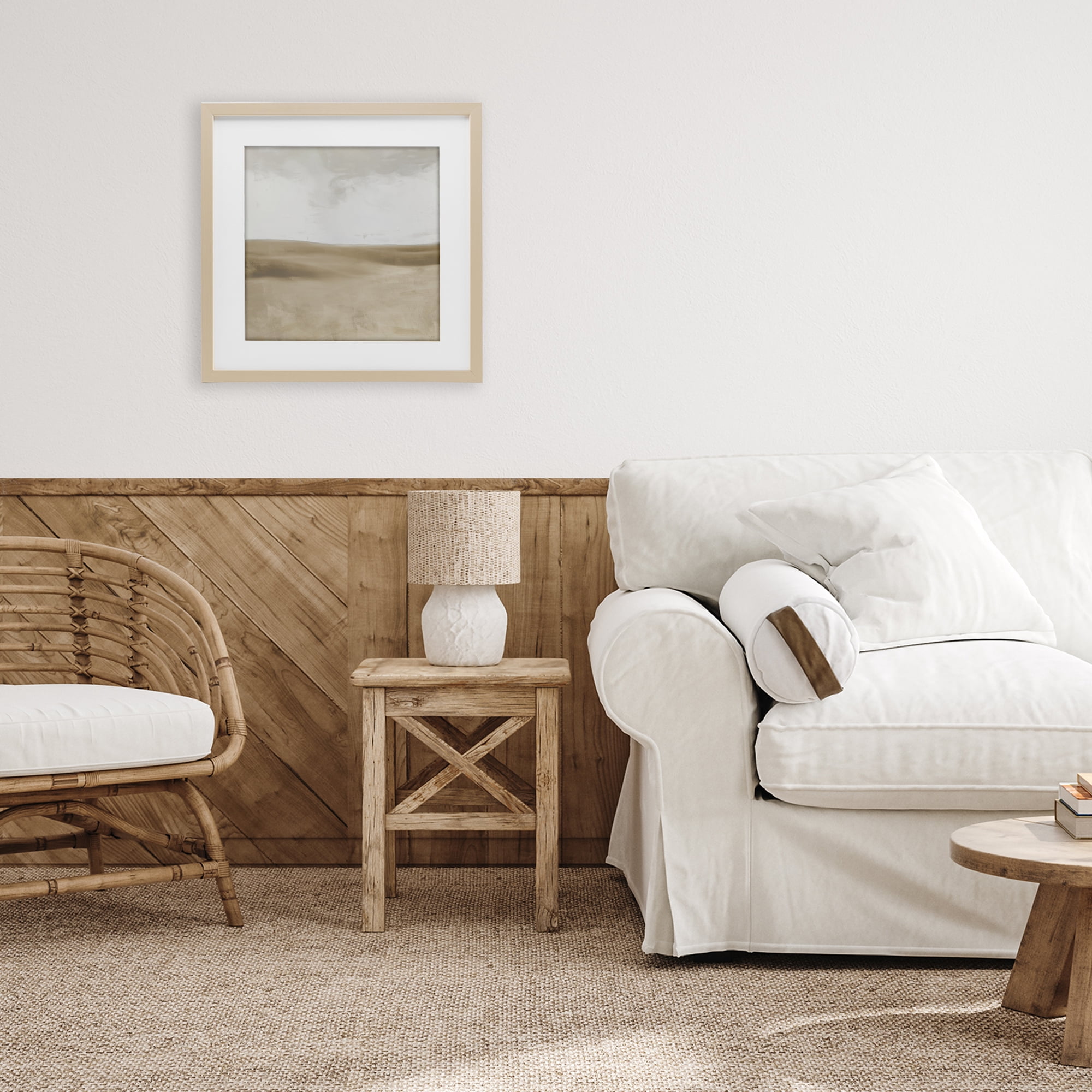 Stupell Industries Smooth Neutral Hills Birch Framed Print Under Glass, design by Dan Meneely