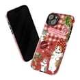 thumbnail image 3 of Strawberry Cat Gingham Phone Case, Kawaii Kitty iPhone Cover with Quote and Fruit Design, Cute Red Aesthetic Protective Case for iPhone 16 15 14 13 12 11 Plus Pro Max Mini, 3 of 6