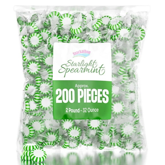 Starlight Starlight Spearmint Candy, Individually Wrapped, 2 lb Bag