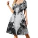 thumbnail image 4 of Vestido de manga corta Code4, elegante conjunto de mujer, vestido para mujer., 4 of 8