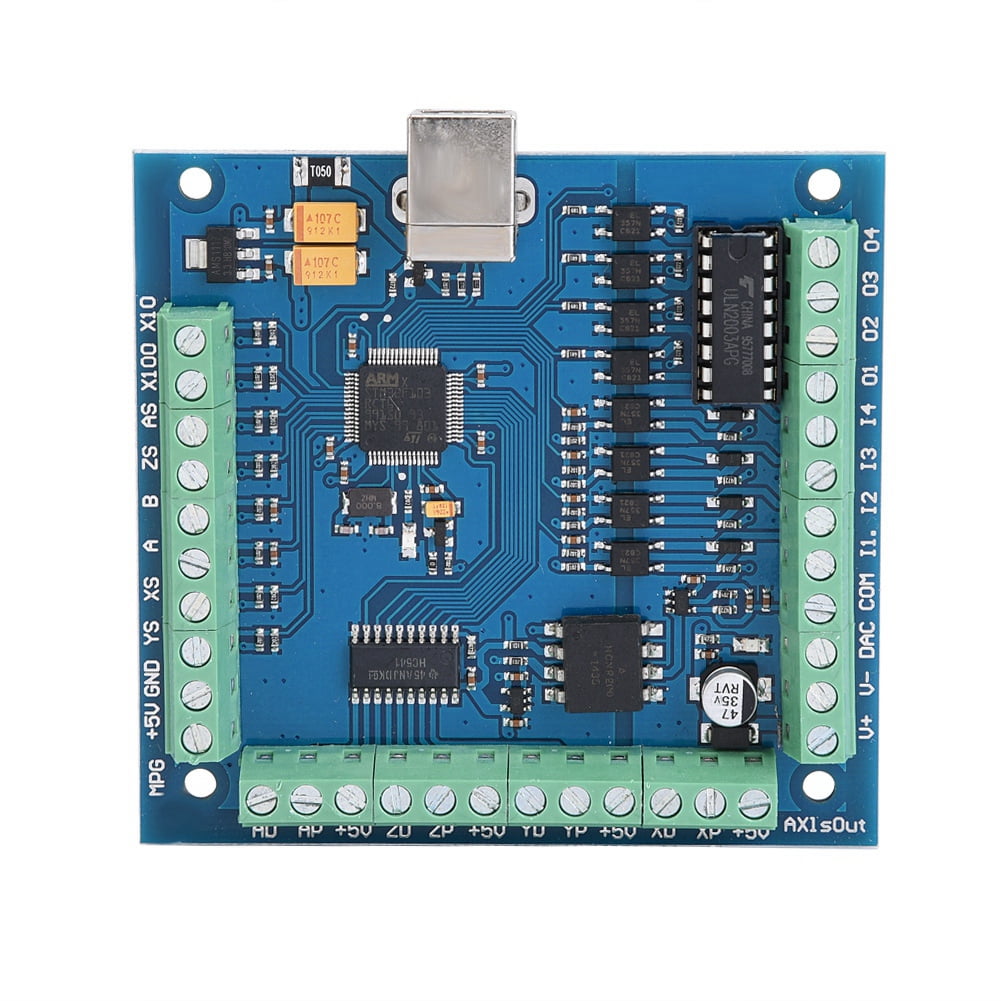 4 Axis CNC Breakout Board USB Motion Control Card,Supporting MACH3 Software 