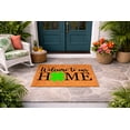 thumbnail image 5 of Welcome To Our Home, Shamrock Icon Doormat - Brown Coir PVC Outdoor Doormat (16x24 inches), 5 of 5