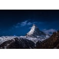 thumbnail image 2 of Gonzalez Vera, Jesus 14x11 Gold Ornate Wood Framed with Double Matting Museum Art Print Titled - Full Moon At Matterhorn, 2 of 4