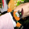 thumbnail image 4 of PVCS Halloween Snap Bracelets Slap Bracelets Bulk with Pumpkin Ghost Spider Pattern, 4 of 5