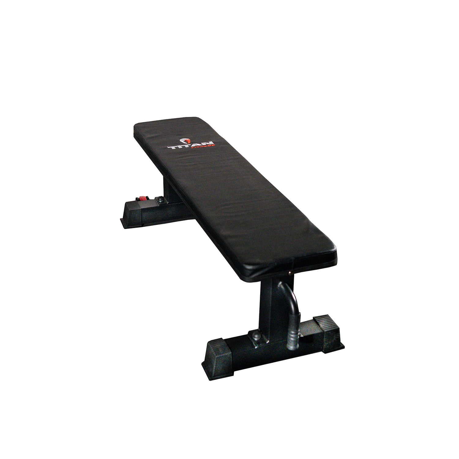 Titan Fitness Flat Weight Bench 1,000 lb Rated Capacity w/ Handle & Wheels