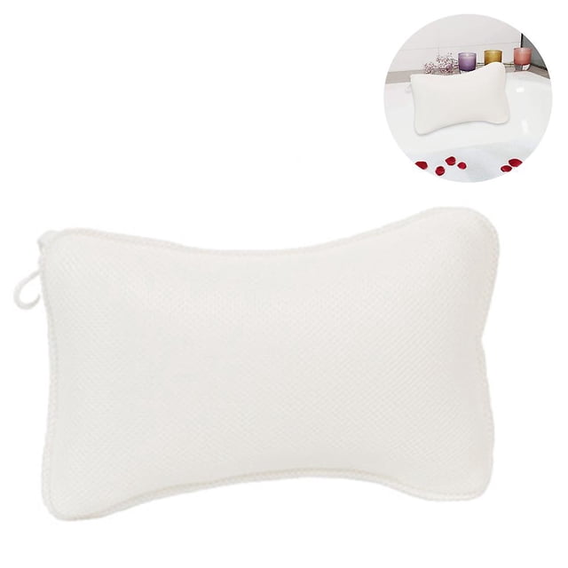 Almohada de baño con 2 ventosas Almohada para el cuello Secado rápido Fácil limpieza Sincero Hogar
