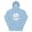 Light Blue, variant on SC Skull Womens Hoodie