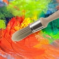 Round Paint Brush Edge Painting Tool Trim Tools Brushes for Stain Clean