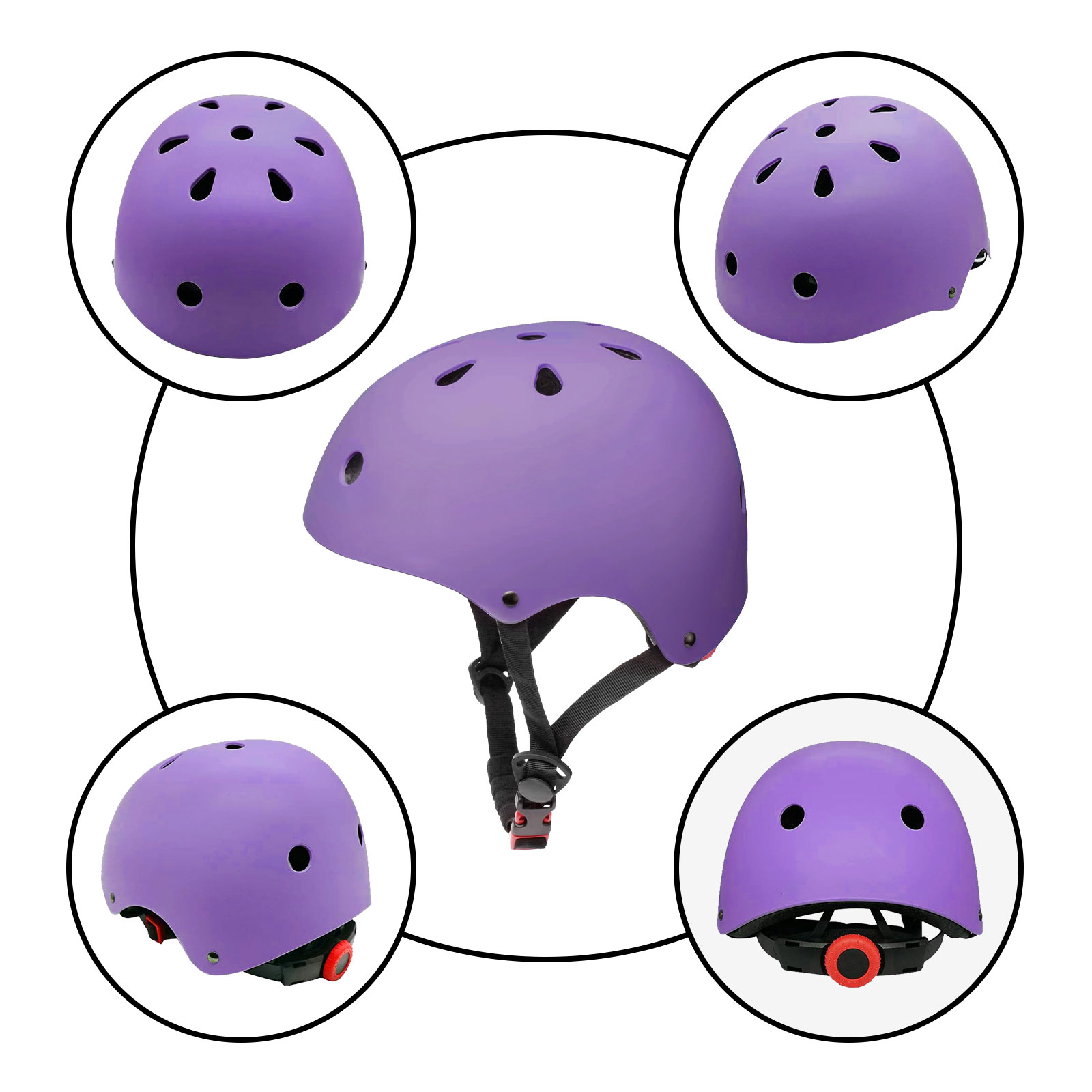 Tripumer Kids Bike Helmet, Purple photo 3