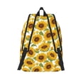 thumbnail image 2 of Lsque Sunflowers Pattern Canvas Daypack, Durable Backpack, High-quality Versatile Backpack,Vintage Compact Backpack-Small, 2 of 6