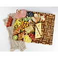 thumbnail image 6 of YOUSUNLONG End Grain Cutting Board 20" x 16" x 1.5", Acacia & Oak Wood Chopping Board with Juice Groove and Carry Handles, 6 of 7