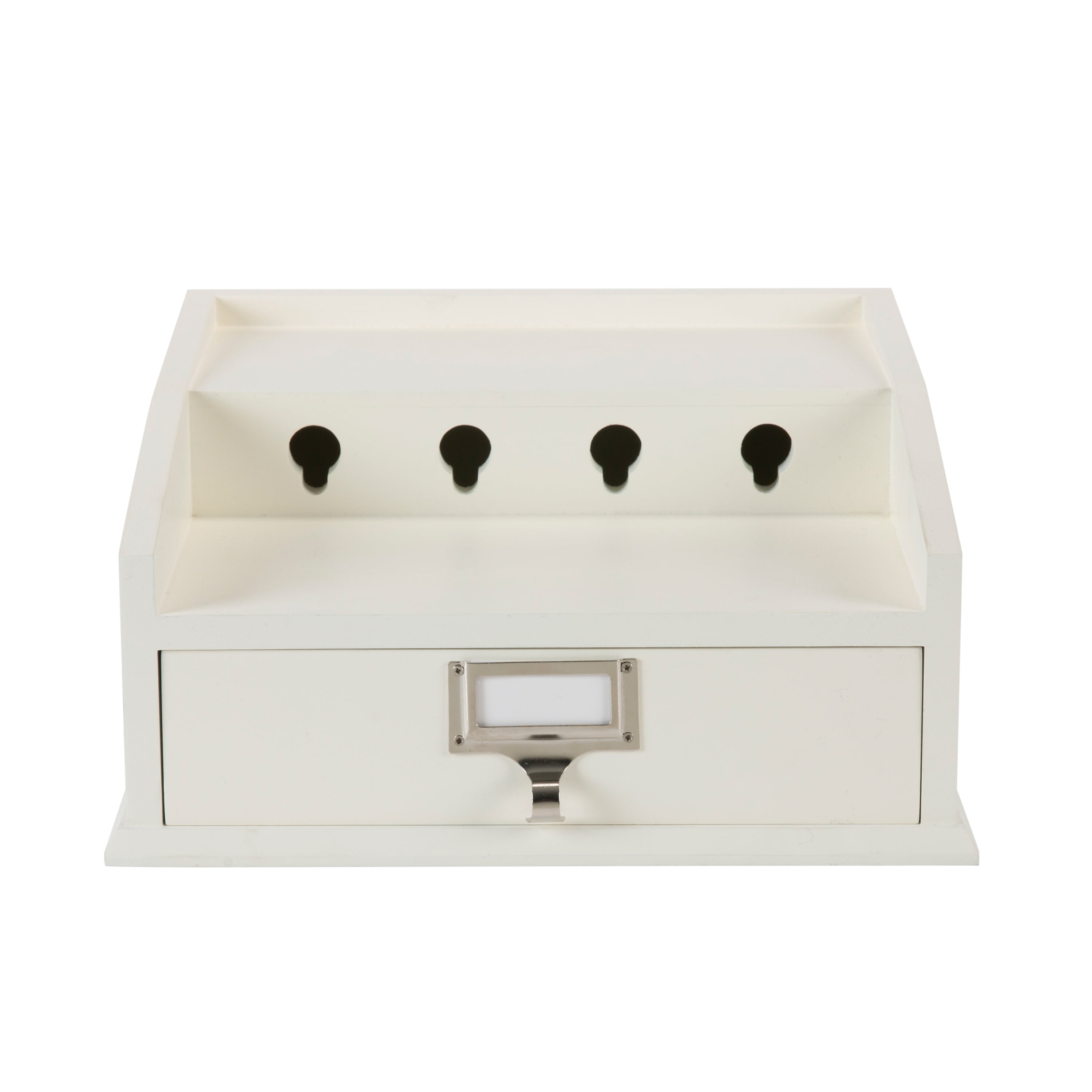 Photo 1 of Neu Home Electronics Charging Station Organizer with Drawer in White
