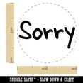 thumbnail image 2 of Sorry Text Self-Inking Rubber Stamp Ink Stamper - Orange Ink - Medium 1 Inch, 2 of 7