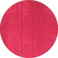 thumbnail image 1 of Ahgly Company Indoor Round Abstract Pink Contemporary Area Rugs, 7' Round, 1 of 4
