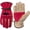Red, variant on Unisex Cowhide Leather Work Gloves Heavy Duty Hand Protection for Gardening Welding Construction Chainsaw Operations