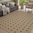 thumbnail image 5 of VUNATE Outdoor Rugs Carpet 5'x7' Jute Rug Modern Geometric Washable Patio Rug Distressed Modern Braided Area Rugs Black Indoor Outdoor Rugs for Living Room Backyard RV Porch, 5 of 9