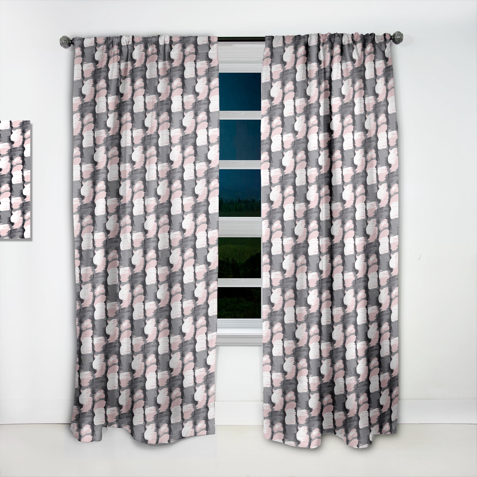 Designart Mid-Century Sheer Curtain