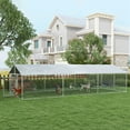 thumbnail image 2 of PawHut 19.7' x 7.5' x 4.9' Outdoor Dog Kennel w/ Waterproof Cover, 2 of 10
