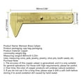 thumbnail image 5 of XISAOK Brass 80mm Sliding Metric & Inch Mini Caliper Gauge Retro Vernier Caliper Bead, 5 of 10