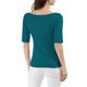 thumbnail image 3 of INSPIRE CHIC Camisetas de Cuello Barco para Mujeres de Manga Corta Ajustadas Suaves T-Shirt XL Azul Verde, 3 of 8