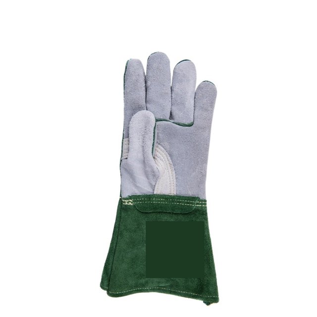 Gants de Soudure à Main Allongés Résistants à l'Usure Protection Épaissie Gants de Soude, Retardateurs de Flammes