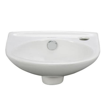 UPC 852881005045 product image for Elanti Collection 1105 Porcelain White Wall-Mounted Compact Sink | upcitemdb.com