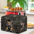 thumbnail image 3 of Xixirimido Tiger Forest Camo Print Toaster Cover Coated Sliver Polyester Cover Toaster Appliance Dust-proof Cover For Kitchen Appliance with Drawstring Kitchen Accessories, 2 Slice, 3 of 7