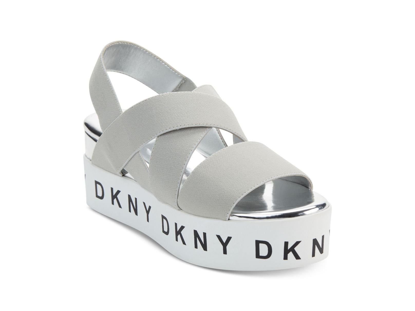 dkny wave platform sandals