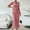 Pink, variant on Women's Ruched Bodycon Dress Summer Casual Sleeveless Back Slit Elegant Club Evening Party Maxi Dresses plus Size Petite Long Dresses for Women Evening Formal Dresses for Wedding Guest plus Size Pearl