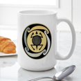thumbnail image 6 of CafePress - MIMBRES WATER TURTLE BOWL DESIGN Large Mug - 15 oz Ceramic Large White Novelty Mug, 6 of 6