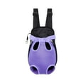 thumbnail image 2 of Transport Backpacks For Dogs And Portable Breathable Shoulder Woven Pet Polyester Bags For Outdoor Adventures Purple XL, 2 of 3