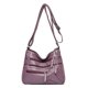 thumbnail image 1 of Bolso de mujer de piel lavada, estilo coreano, bolso de hombro de piel suave, gran capacidad, para mujeres de mediana edad, 1 of 6