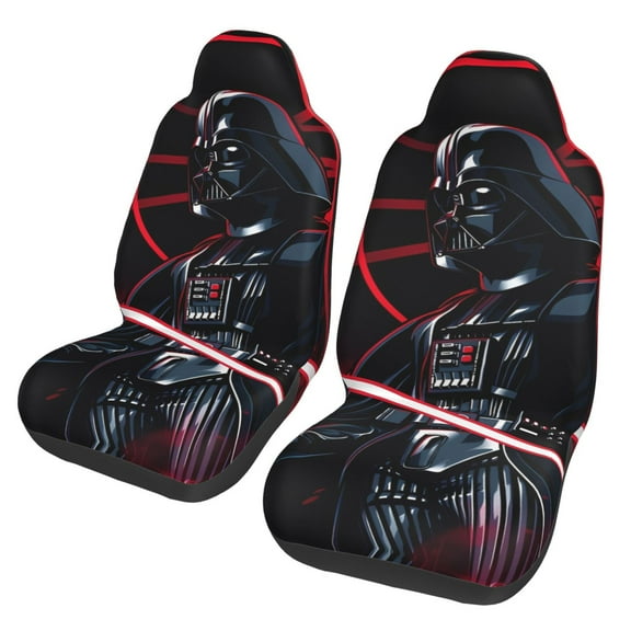 Car Seat Covers Set Of 2 Darth Vader Front Seat Accessories Protector Cover Cushion Auto Car Decor Stretch Elastic Universal Fit For Most Vehicle Car Suv Truck