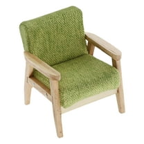 ELAYARD Adorable Tiny Couch Light Green Fabric and Wood for Dollhouse Decor