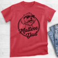 thumbnail image 2 of Maltese Dad, Unisex Men's Shirt, Maltese Owner, Funny Dog Dad Gift, Heather Red, 3X-Large, 2 of 6