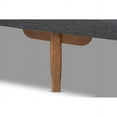 thumbnail image 6 of Baxton Studio Marit Mid-Century Modern Two-Tone Grey Fabric Upholstered Walnut Finished Wood Daybed, 6 of 6